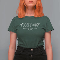 Augusta Golf Club Est 1934 Preppy Coquette Bows T Shirt For Women Southern Golfing Girl Aesthetic Lifestyle