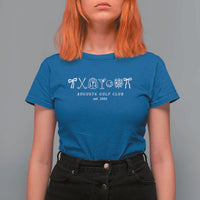 Augusta Golf Club Est 1934 Preppy Coquette Bows T Shirt For Women Southern Golfing Girl Aesthetic Lifestyle
