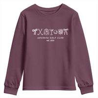Augusta Golf Club Est 1934 Preppy Coquette Bows Youth Sweatshirt Southern Golfing Girl Aesthetic Lifestyle