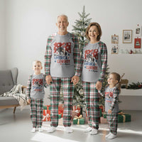 Make America Cowboy Again Patriotic Western Plaid Pajama Set Bucking Bronco Star Spangled USA Flag Inspired Country