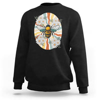 Vintage Bee Daisy Flowers Retro Groovy Sweatshirt - Wonder Print Shop
