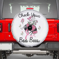 Breast Cancer Awareness Spare Tire Cover Check Your Boo Bees Pink Ribbon Support Squad