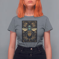 Dark Academia Spiritual Bumble Bee Tarot Card T Shirt For Women - Wonder Print Shop