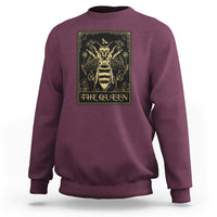 Dark Academia Spiritual The Queen Bee Tarot Card Sweatshirt - Wonder Print Shop