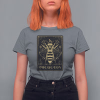 Dark Academia Spiritual The Queen Bee Tarot Card T Shirt For Women - Wonder Print Shop