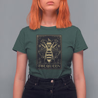 Dark Academia Spiritual The Queen Bee Tarot Card T Shirt For Women - Wonder Print Shop