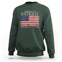 American Patriot Since 1776 Betsy Ross Flag Sweatshirt - Wonder Print Shop