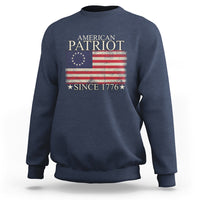 American Patriot Since 1776 Betsy Ross Flag Sweatshirt - Wonder Print Shop