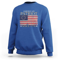 American Patriot Since 1776 Betsy Ross Flag Sweatshirt - Wonder Print Shop