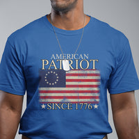 American Patriot Since 1776 Betsy Ross Flag T Shirt - Wonder Print Shop