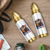 Funny American Eagle Eating Hot Dog Bullet Tumbler 4th Of July Party Patriotic USA Flag - Wonder Print Shop