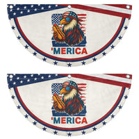 Funny American Eagle Eating Hot Dog Patriotic Fan Flag 4th Of July Party USA Flag