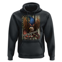 Patriotic Armed Eagle with Camo Flag Hoodie Military Patriotic USA Defense - Wonder Print Shop