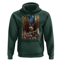 Patriotic Armed Eagle with Camo Flag Hoodie Military Patriotic USA Defense - Wonder Print Shop