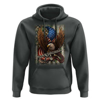 Patriotic Armed Eagle with Camo Flag Hoodie Military Patriotic USA Defense - Wonder Print Shop