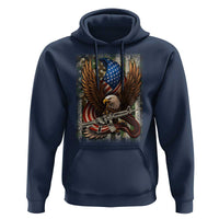 Patriotic Armed Eagle with Camo Flag Hoodie Military Patriotic USA Defense - Wonder Print Shop