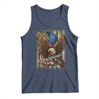 Patriotic Armed Eagle with Camo Flag Tank Top Military Patriotic USA Defense - Wonder Print Shop