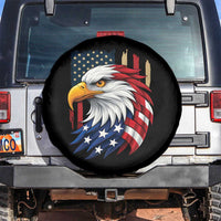 Fierce American Eagle Spare Tire Cover Bold Patriotic 4th of July USA Freedom - Wonder Print Shop