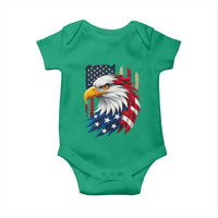 Fierce American Eagle Baby Onesie Bold Patriotic 4th of July USA Freedom - Wonder Print Shop