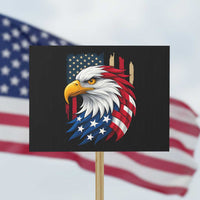 Fierce American Eagle Protest Sign Bold Patriotic 4th of July USA Freedom - Wonder Print Shop