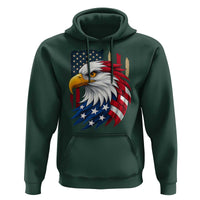 Fierce American Eagle Hoodie Bold Patriotic 4th of July USA Freedom - Wonder Print Shop