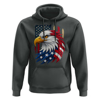 Fierce American Eagle Hoodie Bold Patriotic 4th of July USA Freedom - Wonder Print Shop