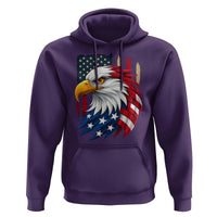 Fierce American Eagle Hoodie Bold Patriotic 4th of July USA Freedom - Wonder Print Shop