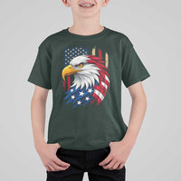 Fierce American Eagle T Shirt For Kid Bold Patriotic 4th of July USA Freedom - Wonder Print Shop