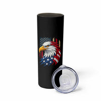 Fierce American Eagle Skinny Tumbler Bold Patriotic 4th of July USA Freedom - Wonder Print Shop