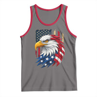 Fierce American Eagle Tank Top Bold Patriotic 4th of July USA Freedom - Wonder Print Shop