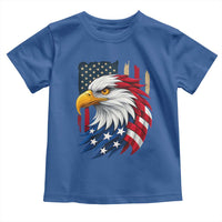 Fierce American Eagle Toddler T Shirt Bold Patriotic 4th of July USA Freedom - Wonder Print Shop
