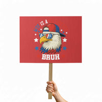 WTF Is A Kilometer Bruh Protest Sign Funny Patriotic American Bald Eagle - Wonder Print Shop