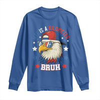 WTF Is A Kilometer Bruh Long Sleeve Shirt Funny Patriotic American Bald Eagle TS02