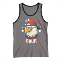 WTF Is A Kilometer Bruh Tank Top Funny Patriotic American Bald Eagle TS02