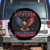 The Metric System Can't Measure Freedom Spare Tire Cover Funny Patriotic Eagle 4th of July USA Flag - Wonder Print Shop