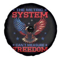 The Metric System Can't Measure Freedom Spare Tire Cover Funny Patriotic Eagle 4th of July USA Flag - Wonder Print Shop