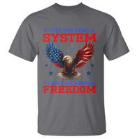 The Metric System Can't Measure Freedom T Shirt Funny Patriotic Eagle 4th of July USA Flag - Wonder Print Shop