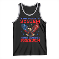 The Metric System Can't Measure Freedom Tank Top Funny Patriotic Eagle 4th of July USA Flag - Wonder Print Shop