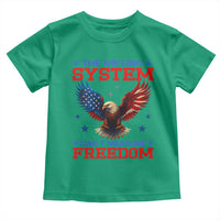 The Metric System Can't Measure Freedom Toddler T Shirt Funny Patriotic Eagle 4th of July USA Flag - Wonder Print Shop