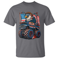 Patriotic Eagle Driving Monster Truck T Shirt 4th of July USA Flag Freedom - Wonder Print Shop