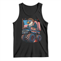 Patriotic Eagle Driving Monster Truck Tank Top 4th of July USA Flag Freedom - Wonder Print Shop