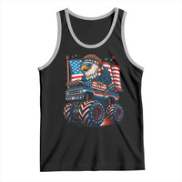 Patriotic Eagle Driving Monster Truck Tank Top 4th of July USA Flag Freedom - Wonder Print Shop