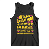 New Achievement Happy Fathers Day Crawler Tank Top Funny Gamer Dad LitRPG Gaming Milestone