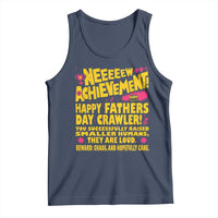 New Achievement Happy Fathers Day Crawler Tank Top Funny Gamer Dad LitRPG Gaming Milestone