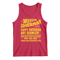 New Achievement Happy Fathers Day Crawler Tank Top Funny Gamer Dad LitRPG Gaming Milestone
