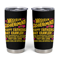 New Achievement Happy Fathers Day Crawler Tumbler Cup Funny Gamer Dad LitRPG Gaming Milestone