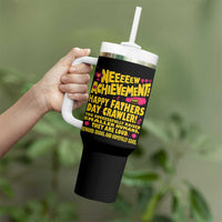 New Achievement Happy Fathers Day Crawler Tumbler With Handle Funny Gamer Dad LitRPG Gaming Milestone