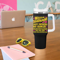 New Achievement Happy Fathers Day Crawler Tumbler With Handle Funny Gamer Dad LitRPG Gaming Milestone