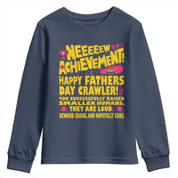 New Achievement Happy Fathers Day Crawler Youth Sweatshirt Funny Gamer Dad LitRPG Gaming Milestone