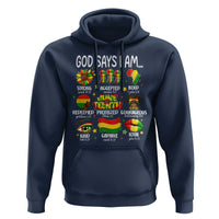 God Says I Am Juneteenth Christian Hoodie Pan-African Afrocentric Faith Bible Verses Freedom Day